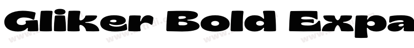 Gliker Bold Expanded字体转换